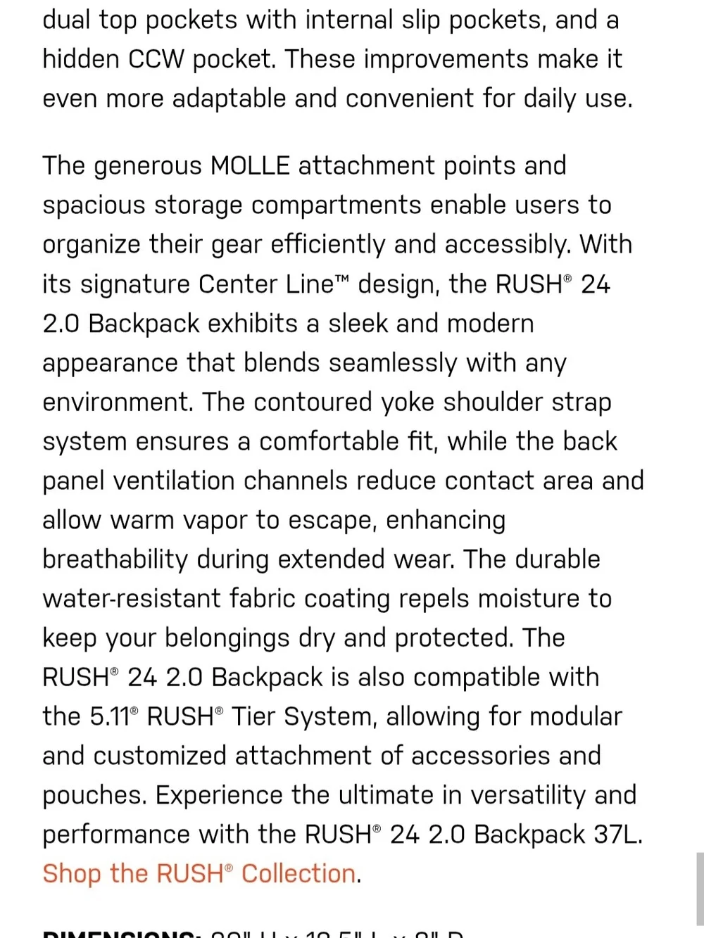 5.11 Tactical only used